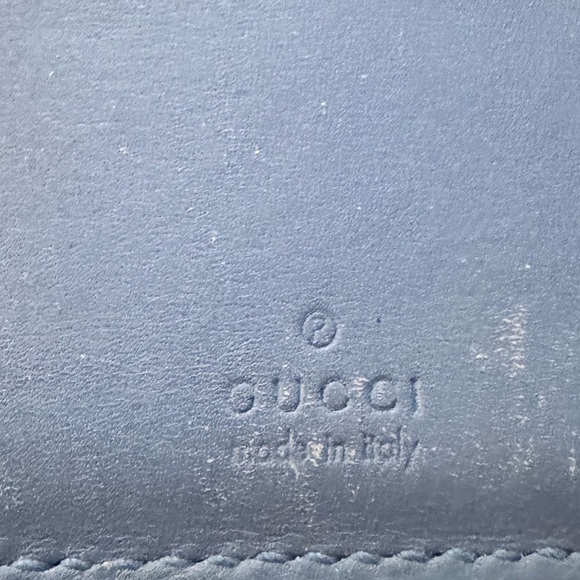 Authentic Gucci Blue Beige long wallet - Picture 8 of 14